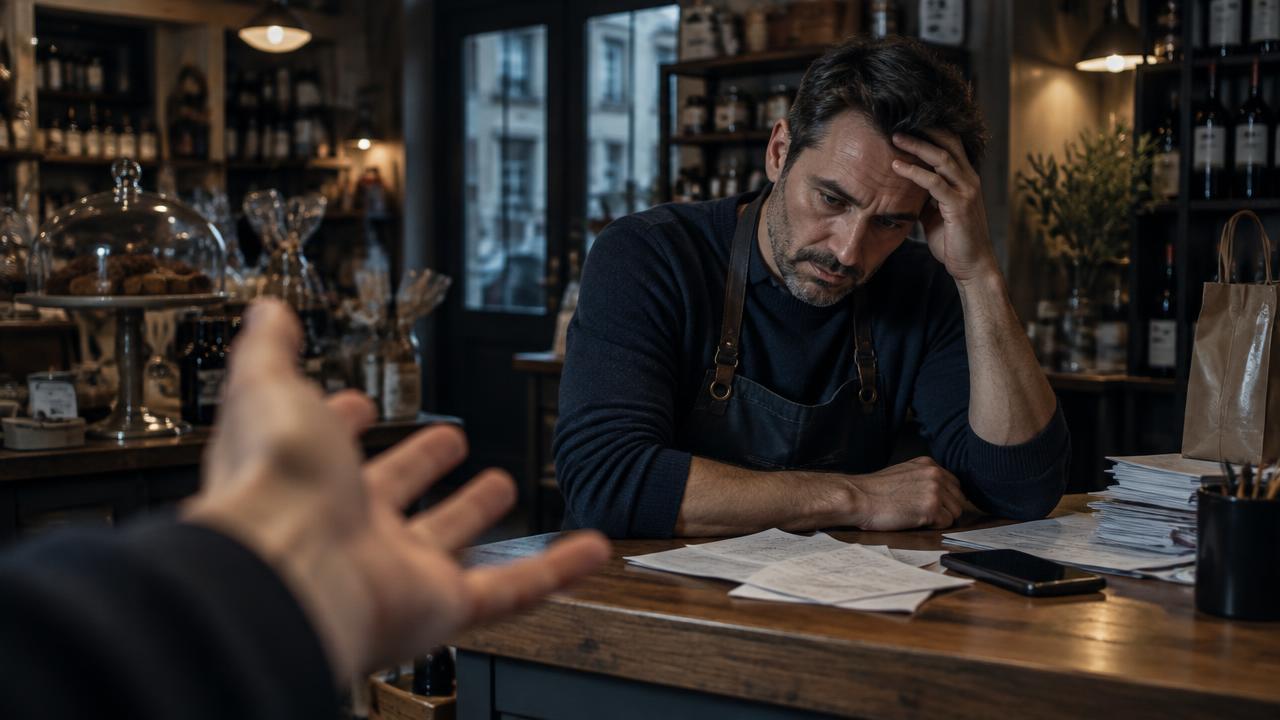 Un commerçant préoccupé par son manque de visibilité